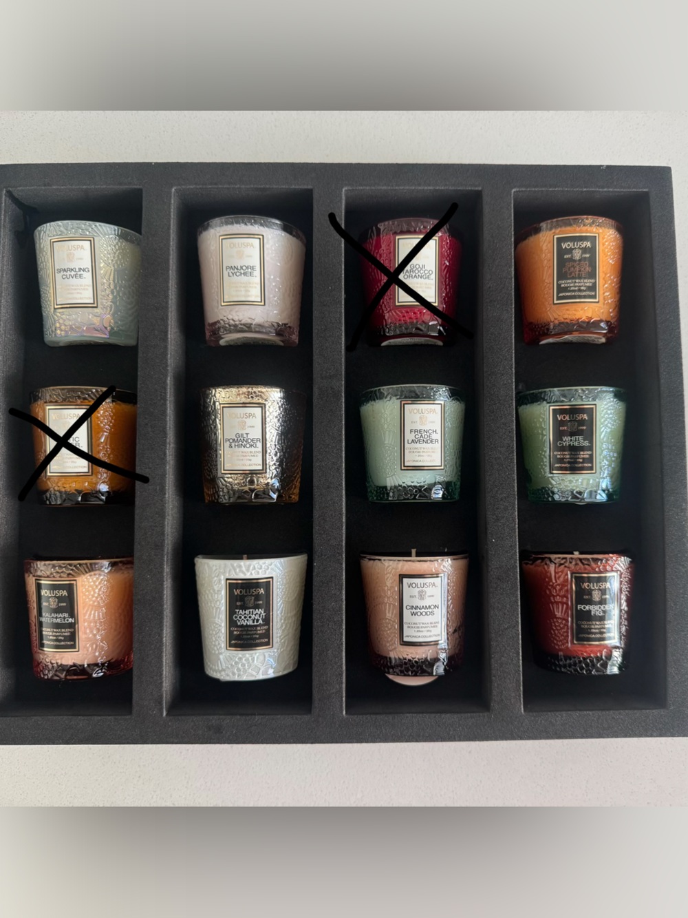 2/$20 Voluspa Elegant Scented Candle Collection